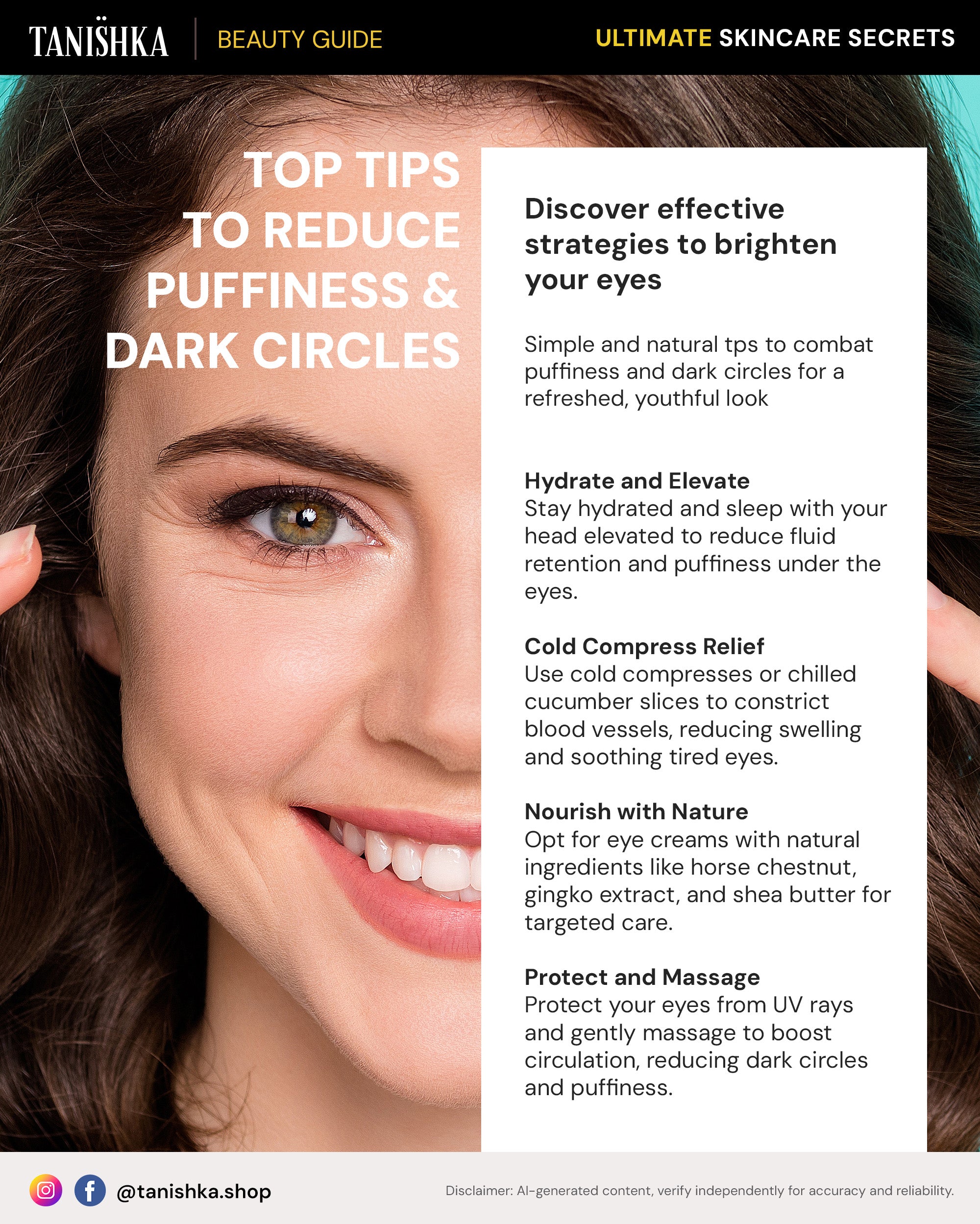 How to Reduce Puffiness and Dark Circles: Essential Tips and Eye Care Routine